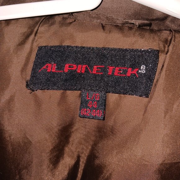 Alpine tek y2k wind breaker brown 44 Large - Picture 5 of 6